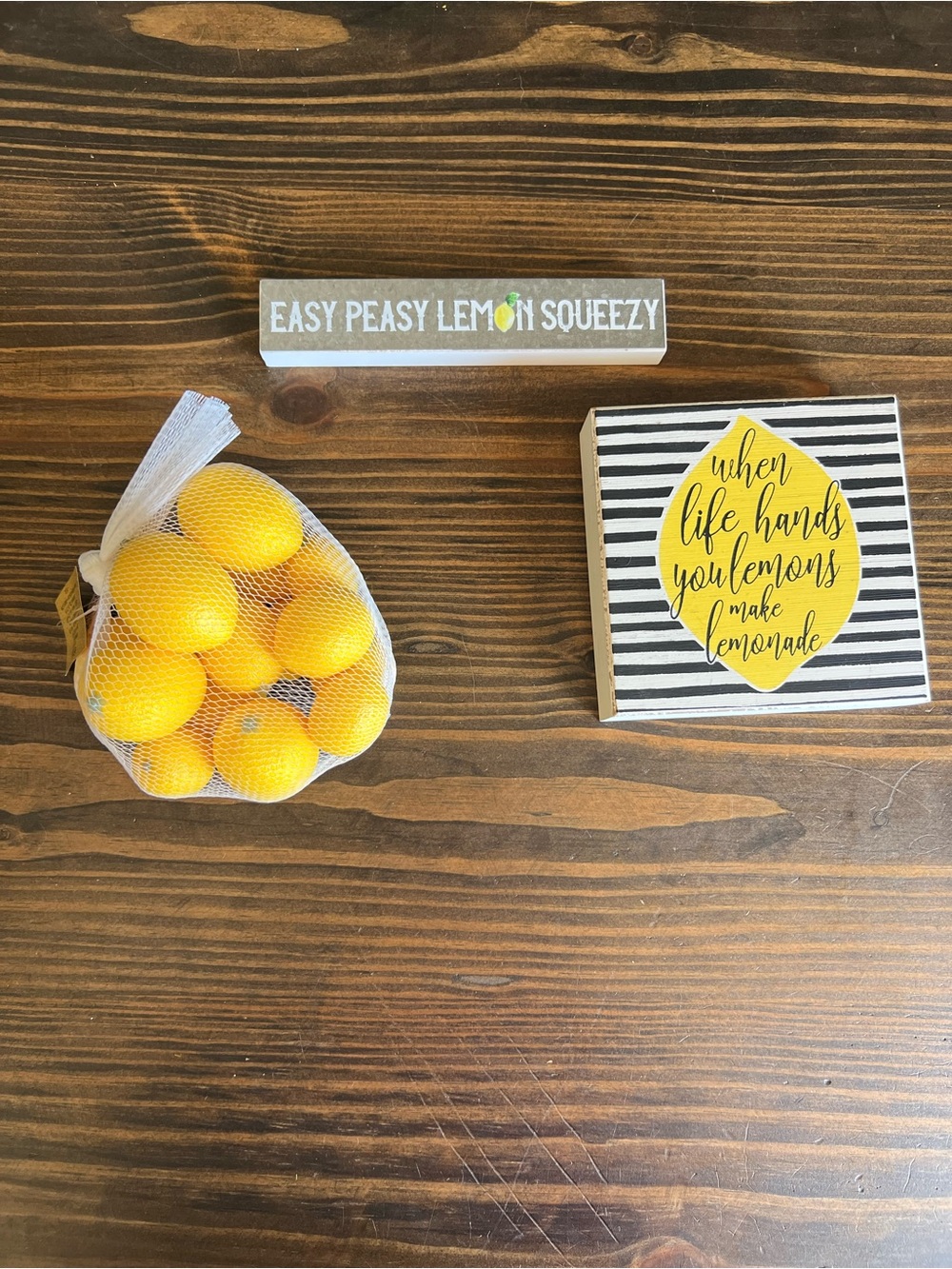 Hobby Lobby Lemon Decor Set – Yellow
